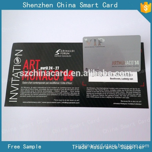 offset printing PVC discount gift card with OEM brochure